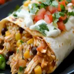 Schmackhafte Überbackene Hähnchen-Burritos – Ein Rezept aus der Tex-Mex-Küche